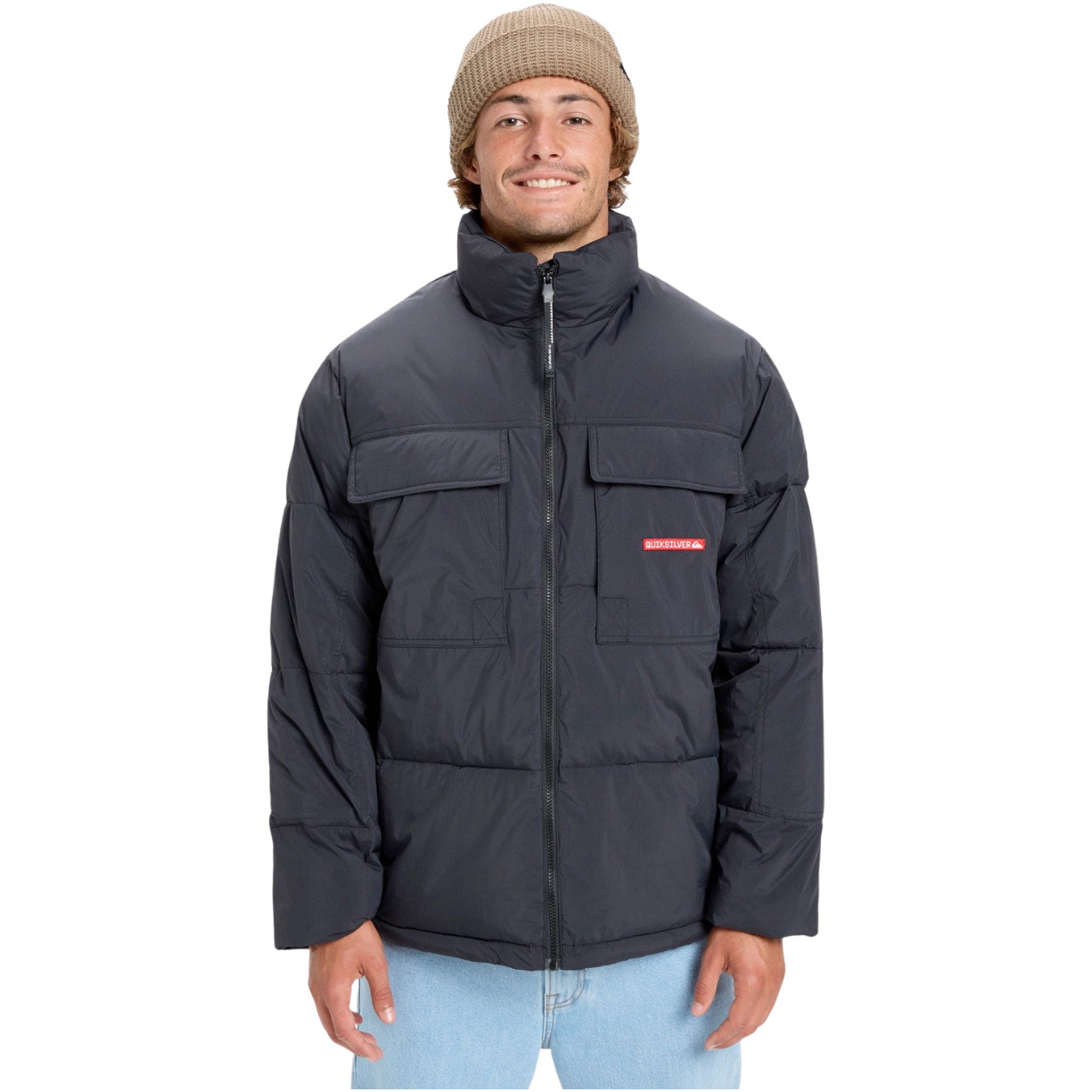 2026 Quiksilver Mens Stay Puff Insulator Jacket EQYJK04179 - Black